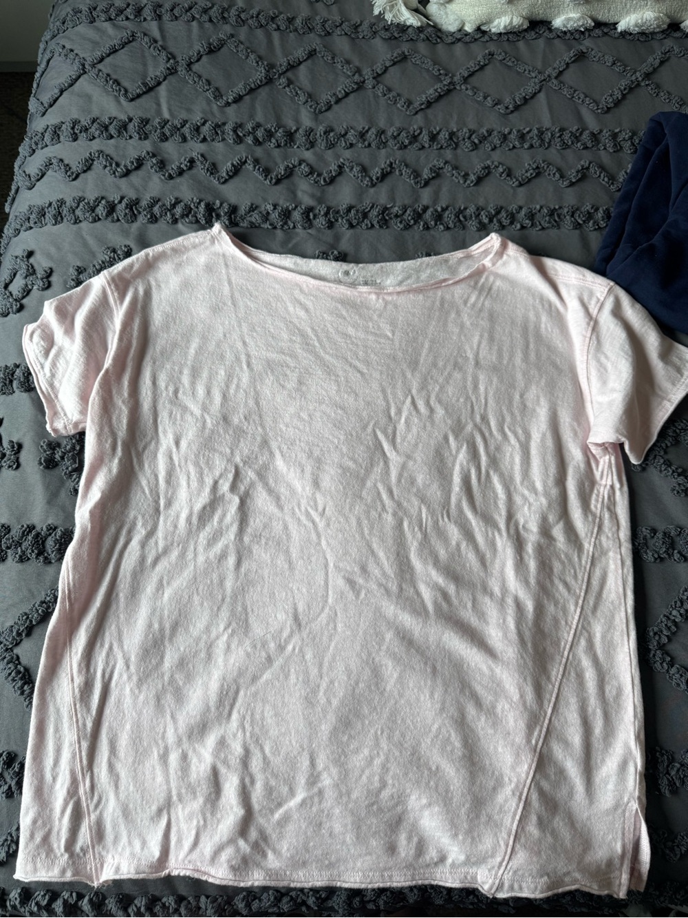 Light Pink Short Sleeve off the shoulder Tee